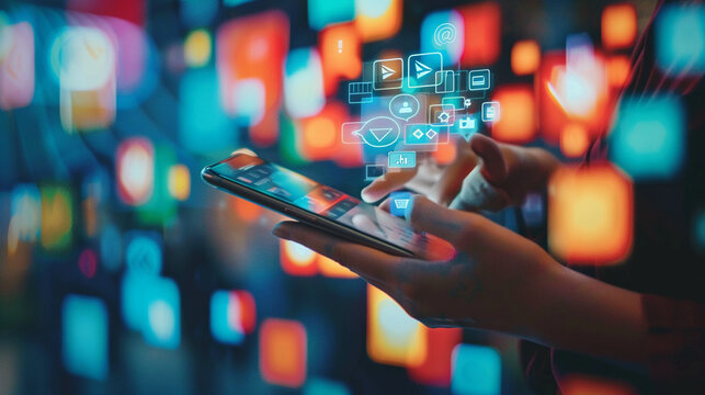 Entertainment app interface